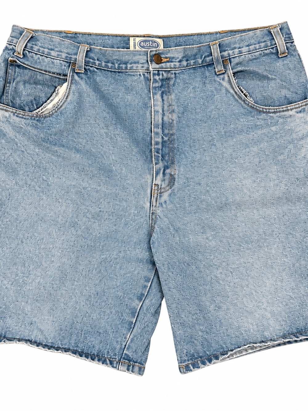 Austin Clothing Co Denim Shorts Mens 40 Blue Relaxed Fit Cotton Vintage
